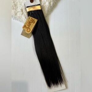 Ultra Silky 100% Human hair 1# Black Straight Hair Extensions wefts
